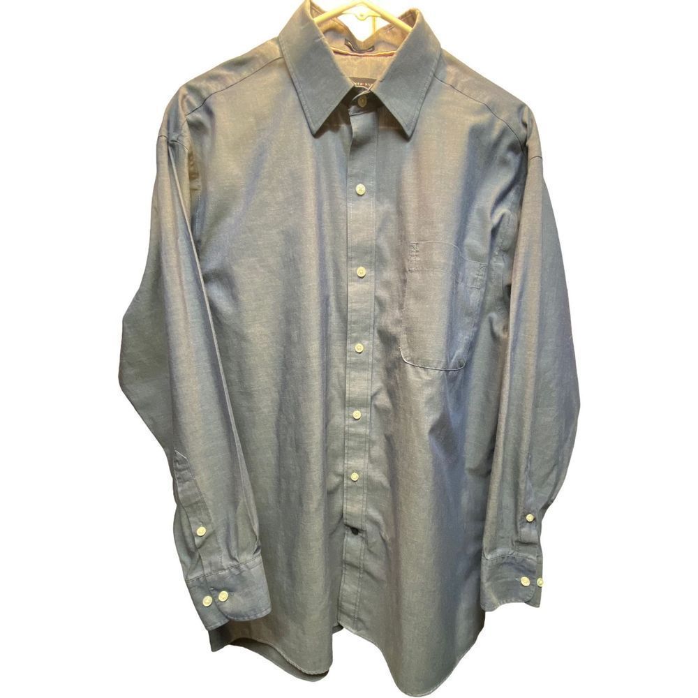 Tommy Hilfiger mens LG Grey Dress Shirt